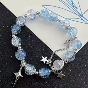 Moonlight Star Crystal Opal Treasure Light Sea Blue Bracelet Jewelry Accessories